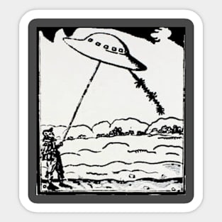 Vintage UFO Sticker